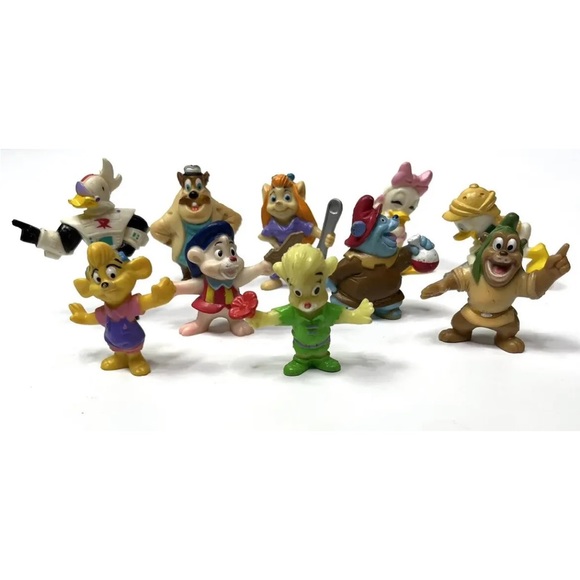 Disney Afternoon 1991 & 1992 Kellogg’s 2 Inch Figures Lot Of 10 - Rescue Rangers - Picture 4 of 6
